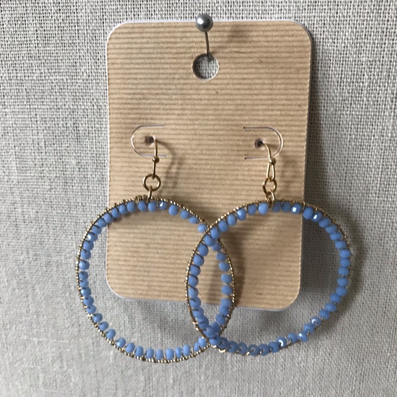 Jewelry - Round, Beaded Dangle Earrings